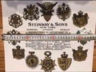 Steinway Soundboard Decal Sticker Vintage Uv Print Unused