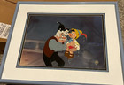 Pinocchio Geppetto Figaro Disney Hand Painted Limited Ed Cel Together Again 1994