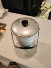 Vintage Mid-century Aluminum Ice Bucket Made In Italy B-508