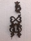 Antique Early American 18th C Folk Pa Dutch Wrought Iron Escutcheon