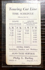 1921 New York City Central Railroad Time Table Ticket Little Falls   Dolgeville