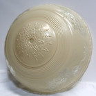 Antique 1930s Art Deco Nouveau Victorian Tan Glass Ceiling Light Shade 12 5 