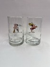 B c  Ice Age Comic Collector Drinking Clear Glass 12oz Arby s 1981 Vintage