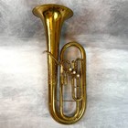 Used King 627 Baritone Horn 3 Valve W  Case  plays Great see Demo 