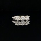 Antique Victorian Ring For Women s 14k White Gold Plated 2ct Lab Created Diamond