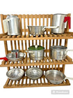 Vintage Children   s Play Dishes Aluminum Pots Pans Cookie Bundt Muffin Pie Lot 33