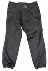 Mizuno Softball Pants Girls Youth Medium Black Padded Zip Fly Pull On