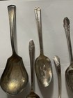 12 Lot Of Vintage Serving Flatware Pieces Collectible