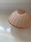 Rare Vintage Indiana Glass Pink Satin Fairy Light Clamshell