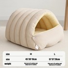 Thermal Cat Cave Winter Warm Plush Bed Enclosed Soft Pet Cave Cat Dog 45 30 19cm