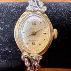 Vintage Waltham Ladies Mechanical Wristwatch Runs Serviced 10k Gf Mesh Bracelet