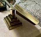 Vtg Contemporary Artistic Mfg Co Brass Tabletop Missal Book Bible Stand  14 Lbs 