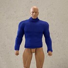 Su-cp-db  Dark Blue Long Sleeve Compression Shirt For 6  7  Muscular Body 