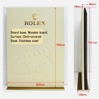 Rolex Watch Dealer Shop Window Display Stand Big Size 71cm X 50cm Suede Ivory