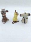 Vtg Set 2hagen Renaker Top Hat   Country Mice Damaged   Unknown Mouse Figurines