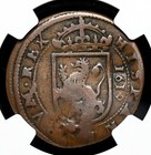 Colonial Era Spain  Philip Iv  1621-1665  12 Maravedis  Countermark  Ngc Vf25 Bn