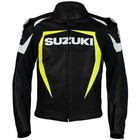 Suzuki Motogp Motorcycle motorbike Leather Jacket Cowhide Leather Armor Jacket