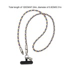 2in1 Phone Lanyard Charging Cable Usb C Charger Cable 60w High Speed 47in