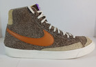 Nike Blazer 77 Vtg Prm Hi  hairy Suede-dark Chocolate  Skate Shoes Mens 10 Us