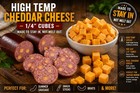 High Temp Cheddar Cheese Cubes For Sausage  Snack Sticks  Brats   Summer Sausage