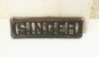 Vtg Antique Singer Treadle Sewing Machine Cast Iron Base Emblem Logo Name Plate