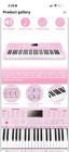 Vangoa Vgk610 Piano Keyboard  61 Mini Keys Portable Music 61 Keys  Pink 