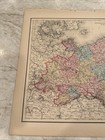 Antique C  1855 Prussia Saxony Pomerania Germany Jh Colton Map 16 75x14 25   