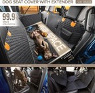 Xl Truck Back Seat Extender For Dogs  Large Hard Bottom Dog Car Seat Cover For B