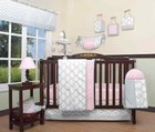Salmon Pink Trellis Family Fabric Lamp Shade  only  - Baby Girls Decor By Geenny