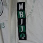 Mbjj Samurai Code Gi Mens Medium White Brazialian Jiu Jitsu Robe Embroidered Mma