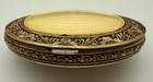 Vintage Evans Mayfair Art Deco Guilloche Enamel Powder   Rouge Compact