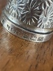 Antique Sterling Silver Thimble Floral Repousse English Hallmarked Sewing