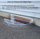 Basement Window Well Cover 43   x19    Heavy Duty Polycarbonate Guard Uv   Debris