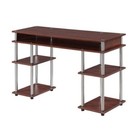Cherry Wooden Student Desk Writing Table Laptop Computer Workstation Storage
