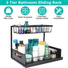 2tier Under Sink Kitchen Heavy Duty Rack Cabinet Basket Storage Shelf Organizers