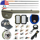Maxcatch Extreme 3 4 5 6 7 8wt Fly Fishing Rod Combo  Fly Reel line flies Outfit