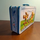 Disney Winnie The Pooh Vintage Lunch Box Metal Tin Rustic Tigger Piglet 10x6x2 5