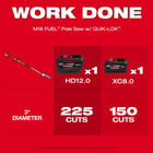 M18 Fuel 18v 10 In  Brushless Cordless Battery Powered Pole Saw With Quik-lok At