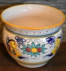 Deruta Handpainted Raffellesco Ceramic Cachepot Planter Pottery