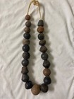 Ancient Clay Spindle Whorls Mali  22 Inch Strand Necklace