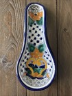 Mexican Talavera Pottery Spoon Rest Hand-painted Cer  mica Del Rey