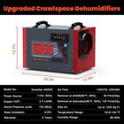 Abestorm 120 Pint Wi-fi Controls Crawl Space commercial industrial Dehumidifiers