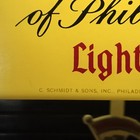 Vtg Schmidt s Of Philadelphia Light Beer Pendulum Lighted Clock 1969 - Working