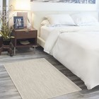 Nourison Courtyard Cou01 Indoor outdoor Area Rug - Ivory Silver 3  X 5 