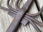 Antique Blacksmith Forged 7 Prong  Fish Spear   Eel Gig  marshmallow Roaster 