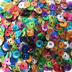 Sequins Mixed Metallic Sunburst starburst wheels Paillette 6mm   1   750 Pieces