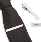 4pcs Mens Stainless Steel Tie Clip Necktie Bar Clasp Clamp Pin Gold Black Silver