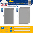 3-flap Large Dog Door Replacement Insulated Flap With Clamp  Back Plate And Scre