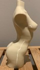 Female Torso Bust  3d Printed  5 Inch Statue In Cream Color