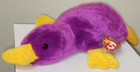 Ty Large Plush Beanie Buddy      Patti The Platypus 14 5  Mwmts Stuffed Animal Toy